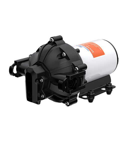 4GPM 24V Diaphragm Pump 60PSI Profile View, by Seaflo, sold by Off-Grid Living Solutions Provider, The Cabin Depot Canada/USA