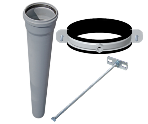 Cinderella® Flue Pipe with Wall Mount Kit