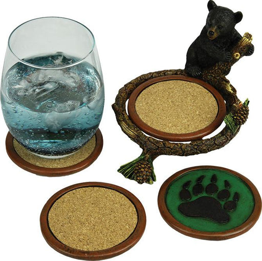 Baby Bear Pinetree Coaster Set Leisure Rivers Edge- The Cabin Depot Off-Grid Off Grid Living Solutions Cabin Cottage Camp Solar Panel Water Heater Hunting Fishing Boats RVs Outdoors