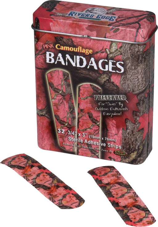 Camo Bandages 15 Pc Leisure Rivers Edge- The Cabin Depot Off-Grid Off Grid Living Solutions Cabin Cottage Camp Solar Panel Water Heater Hunting Fishing Boats RVs Outdoors