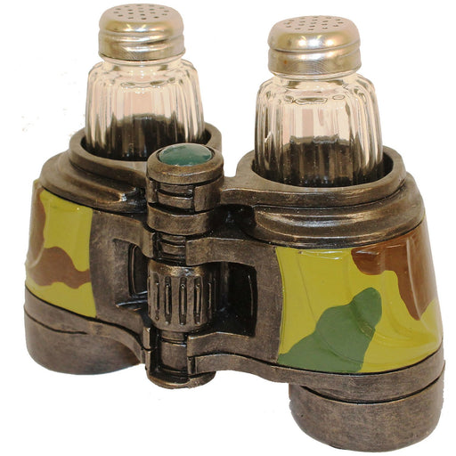 Binocular Salt & Pepper Shaker Leisure Wildlife Creations- The Cabin Depot Off-Grid Off Grid Living Solutions Cabin Cottage Camp Solar Panel Water Heater Hunting Fishing Boats RVs Outdoors