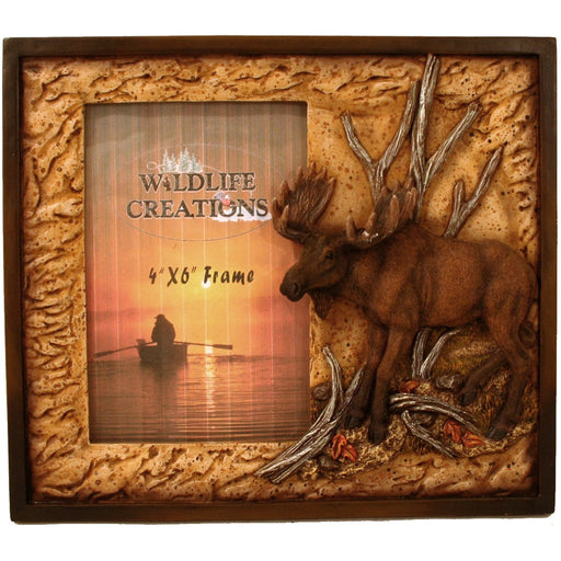 Moose Picture Frame Leisure Wildlife Creations- The Cabin Depot Off-Grid Off Grid Living Solutions Cabin Cottage Camp Solar Panel Water Heater Hunting Fishing Boats RVs Outdoors