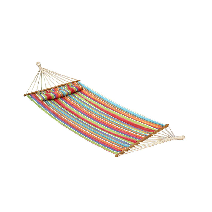 Bliss Oversized 48" Hammock with Spreader Bars & Pillow Leisure Bliss- The Cabin Depot Off-Grid Off Grid Living Solutions Cabin Cottage Camp Solar Panel Water Heater Hunting Fishing Boats RVs Outdoors