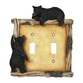 Switch Plate Cover Double - Bear