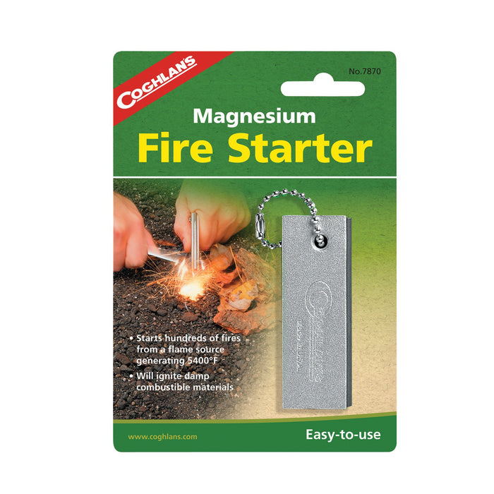 Coghlans Magnesium Fire Starter Accessories Coghlans- The Cabin Depot Off-Grid Off Grid Living Solutions Cabin Cottage Camp Solar Panel Water Heater Hunting Fishing Boats RVs Outdoors