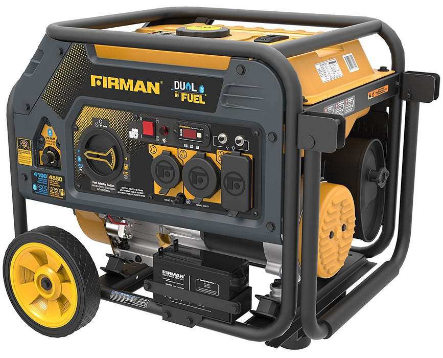 Firman Generator H03651 Hybrid Series DUAL FUEL (Propane or Gas) 3650 Watt Generator Firman- The Cabin Depot Off-Grid Off Grid Living Solutions Cabin Cottage Camp Solar Panel Water Heater Hunting Fishing Boats RVs Outdoors