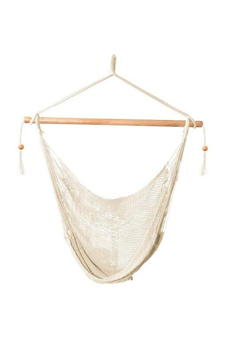 Bliss Tahiti Cotton Rope Hammock Chair Leisure Bliss- The Cabin Depot Off-Grid Off Grid Living Solutions Cabin Cottage Camp Solar Panel Water Heater Hunting Fishing Boats RVs Outdoors