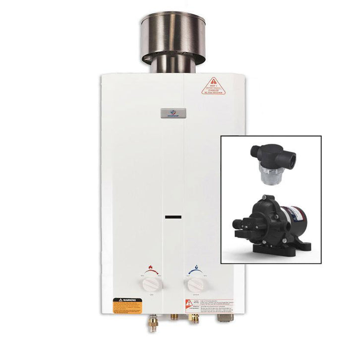 Eccotemp L10 Tankless Water Heater w/ Eccoflo Pump & Strainer