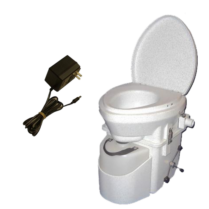 Sun-Mar Dry Toilet White Non Electric Waterless Toilet, White 
