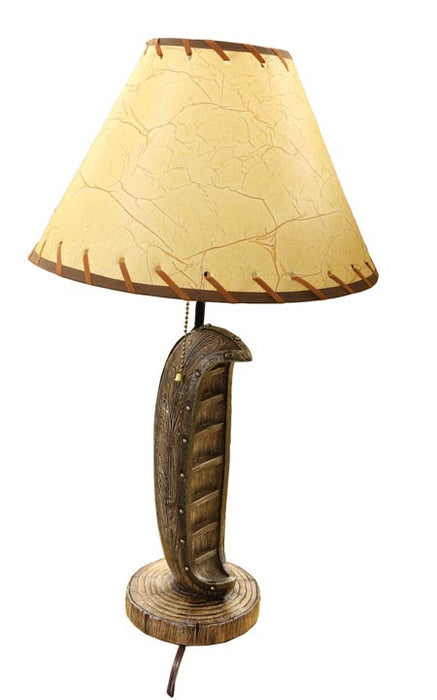 LAMP CANOE RUSTIC