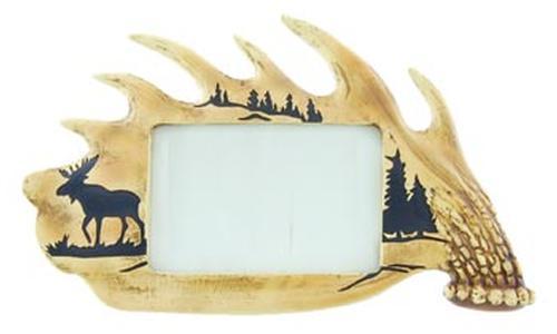 4 x 6 Picture Frame Moose Antler Frame Leisure Wilcor- The Cabin Depot Off-Grid Off Grid Living Solutions Cabin Cottage Camp Solar Panel Water Heater Hunting Fishing Boats RVs Outdoors