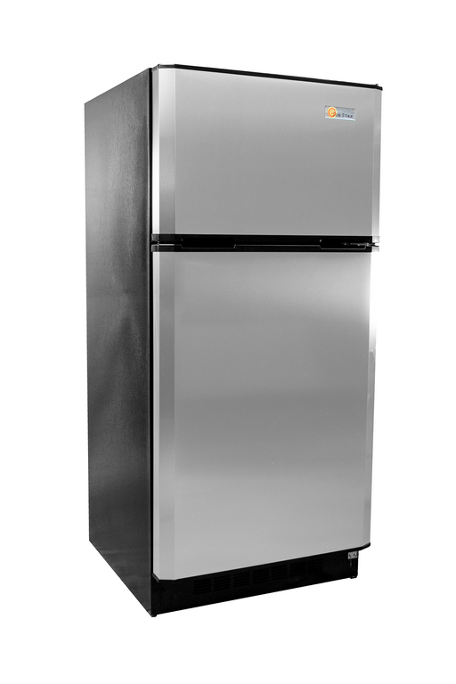 SunStar 16CU ST-16RF BSS Stainless Steel solar/DC 12v 24v refrigerator USA