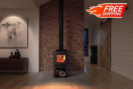 Drolet Deco Nano Wood Stove in-room view