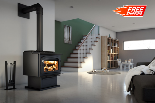Drolet HT-3000 Wood Stove in-room view
